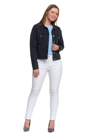 JEANSOWA KURTKA DAMSKA KLASYCZNA JEANS MODNA STYLOWA PRZEJŚCIOWA MORAJ