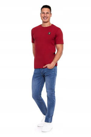 T-Shirt Męski Koszulka Bawełna Naszywka MORAJ M