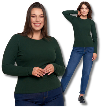 BLUZKA DAMSKA PRĄŻKOWANA Z DŁUGIM RĘKAWEM KLASYCZNA KOSZULKA MORAJ