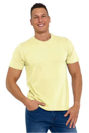 T-Shirt Męski Koszulka Klasyczna Bawełna na Krótki Rękaw GŁADKA MORAJ 