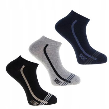Skarpetki Stopki Męskie Niskie Skarpety Klasyczne 3-pary MORAJ