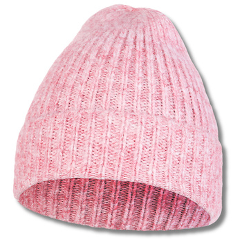 CZAPKA DAMSKA PRĄŻKOWANA MODNA PONADCZASOWA ELEGANCKA CIEPŁA NA ZIMĘ MORAJ