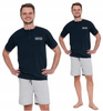 Piżama Wygodna Męska T-Shirt na Krótki Rękaw Szorty Bawełniana MORAJ 