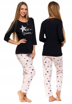 Piżama Damska z rękawem 3/4 Gwiazdy MORAJ