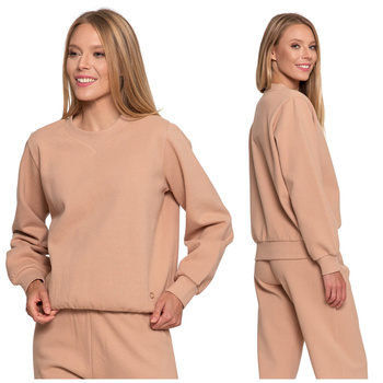 OCIEPLANA BLUZA DAMSKA BEZ KAPTURA PRZEZ GŁOWĘ MIĘKKA WYGODNA MORAJ