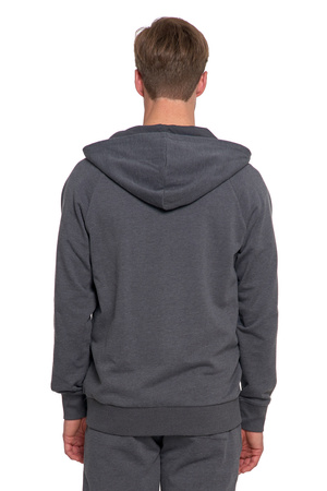 BLUZA MĘSKA KLASYCZNA ROZPINANA GŁADKA Z KAPTUREM WYGODNA MORAJ