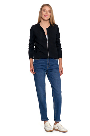 Zestaw SWETER BOMBERKA ROZPINANY OŁÓWKOWA SPÓDNICA Z ROZCIĘCIEM MORAJ