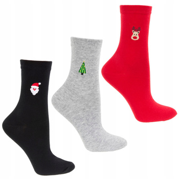 Skarpety Świąteczne Moraj 3 pary PREZENT