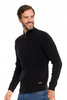 Sweter Męski Ze Stójką Zapinany Pod Szyją Elegancki Sweterek Ciepły MORAJ 