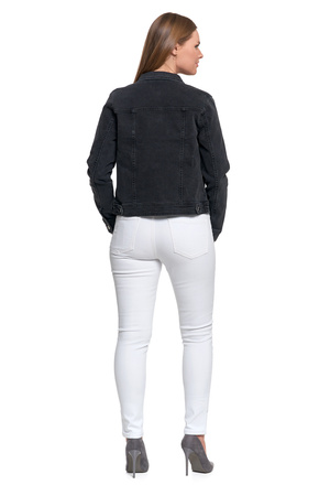 JEANSOWA KURTKA DAMSKA KLASYCZNA JEANS MODNA STYLOWA PRZEJŚCIOWA MORAJ