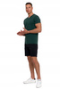 T-SHIRT MĘSKI PREMIUM Koszulka z Krótkim Rękawem Gładka Slim Fit MORAJ 