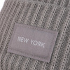 Czapka Damska Zimowa Beanie klasyczna z naszywką Modna Ciepła Prążek MORAJ