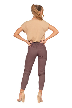 JOGGERY DAMSKIE ELASTYCZNE SPODNIE WYGODNE WIĄZANE MODNE MORAJ