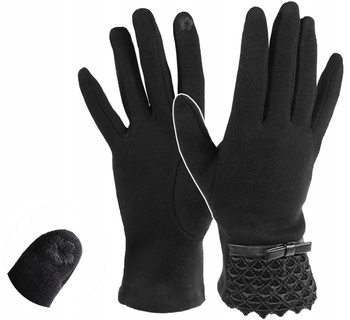 Eleganckie Rękawiczki Damskie Ocieplane Moraj