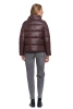 KRÓTKA KURTKA DAMSKA PIKOWANA Z KAPTUREM NA JESIEŃ CIEPŁA MORAJ