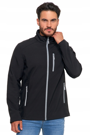 Kurtka SOFTSHELL Męska Przejściowa Wiatroszczelna bez kaptura MORAJ