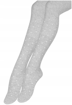 Rajstopy Dziecięce Ciepłe Miękkie Wygodne Bawełniane Kropki MORAJ