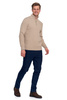 ELEGANCKI SWETER MĘSKI PÓŁGOLF KLASYCZNY ROZPINANY POD SZYJĄ MORAJ