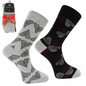 Skarpetki PREZENT na Walentynki MORAJ 2-PARY