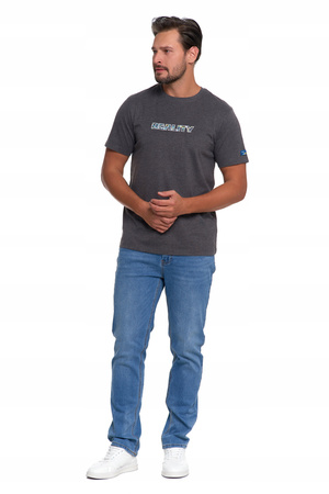 Koszulka Męska Haftowany Napis T-Shirt na krótki rękaw Klasyczny MORAJ 