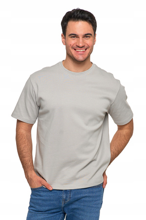 T-SHIRT MĘSKI GŁADKI Koszulka PREMIUM Oversize Bluzka Bez Wzoru MORAJ 