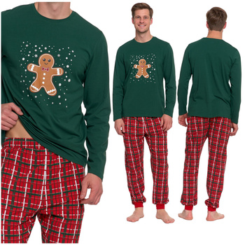 ŚWIĄTECZNA PIŻAMA MĘSKA Z PIERNIKIEM PREZENT NA ŚWIĘTA MIKOŁAJKI MORAJ