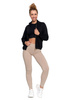 LEGGINSY DAMSKIE OCIEPLANE GETRY Z WYSOKIM STANEM I SZEROKI PAS MORAJ