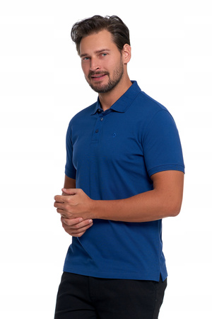 Elegancka Polówka Polo Męskie Koszulka T-Shirt z Krótkim Rękawem MORAJ 