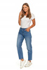 Spodnie Mom Fit Jeansowe Damskie z Wysokim Stanem Luźne Jeansy MORAJ 