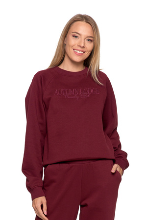 OCIEPLANA BLUZA DAMSKA Z HAFTEM LUŹNA KLASYCZNA CIEPŁA MORAJ