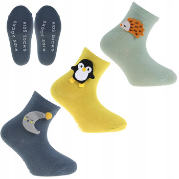 Skarpetki Dziecięce ABS urocze MORAJ 3 PARY