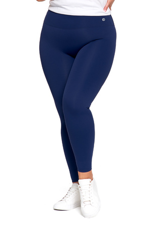 SPORTOWE LEGGINSY DAMSKIE WYSOKI STAN GŁADKIE KRYJĄCE MODELUJĄCE MORAJ