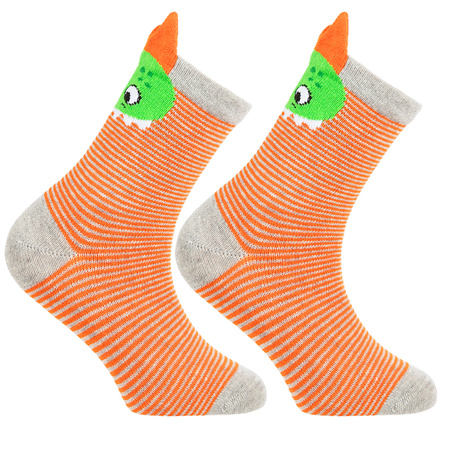 SKARPETY DZIECIĘCE MORAJ SKARPETKI KOLOROWE POTWORKI W PASKI 3-PAR