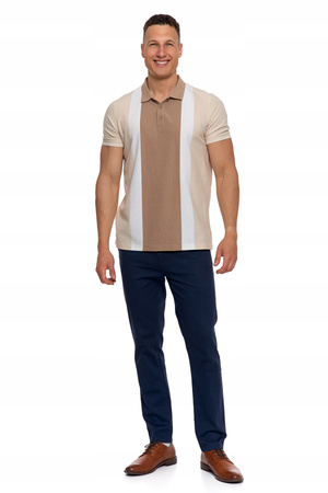 Elegancki T-Shirt Koszulka Polo Polówka z Krótkim Rękawem Modna MORAJ 
