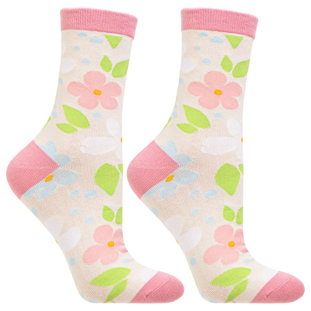 SKARPETY W PUDEŁKU UROCZE KWIATKI NA PREZENT SKARPETKI MORAJ 2-PAK