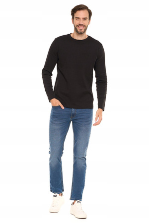 KOSZULKA MĘSKA Na Długi Rękaw Longsleeve Gładka Klasyczna Prosta MORAJ 