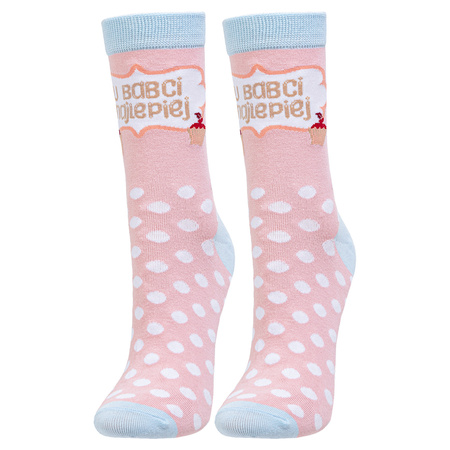 SKARPETY DLA BABCI SKARPETKI MORAJ 1-PAR W ETUI NA OKULARY UROCZE