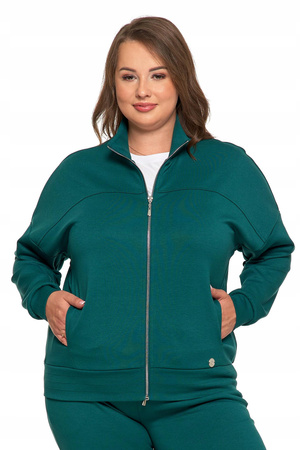BLUZA DAMSKA ROZPINANA ZE STÓJKĄ na zamek Modna Komfortowa MORAJ 