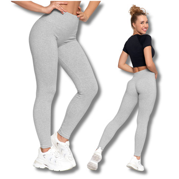 LEGGINSY DAMSKIE OCIEPLANE GETRY Z WYSOKIM STANEM I SZEROKI PAS MORAJ