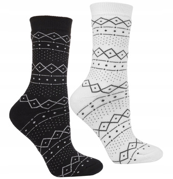 Skarpetki Damskie Długie Frotte Ciepłe Wysokie Skarpety 2-pak MORAJ