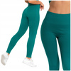 Legginsy Damskie Sportowe Wysoki Stan Kryjące Prążkowane Wygodne MORAJ