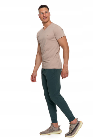 T-SHIRT MĘSKI PREMIUM Koszulka z Krótkim Rękawem Gładka Slim Fit MORAJ 
