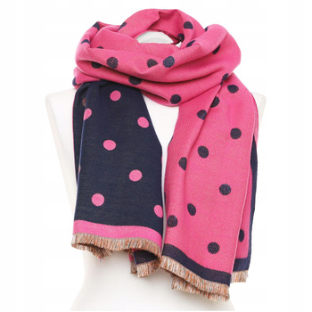 SZAL DAMSKI Szalik Kolorowy Duży Elegancki Jesienny Dwustronny MORAJ