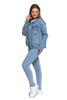 JEANSOWA KURTKA DAMSKA KLASYCZNA JEANS MODNA STYLOWA PRZEJŚCIOWA MORAJ