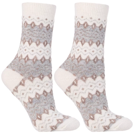 WYSOKIE SKARPETY Z WEŁNĄ Ciepłe Skarpetki Damskie PREZENT 3-PAK MORAJ