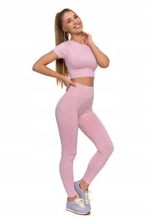 Legginsy Damskie Sportowe Wysoki Stan Kryjące Elastyczne Wygodne MORAJ