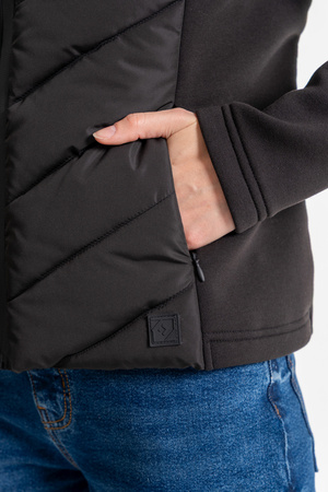 KRÓTKA KURTKA DAMSKA PRZEJŚCIOWA Z KAPTUREM NA JESIEŃ CIEPŁA MORAJ