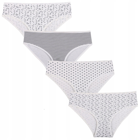 Figi Damskie Klasyk Bikini Bawełna 4 szt. MORAJ 