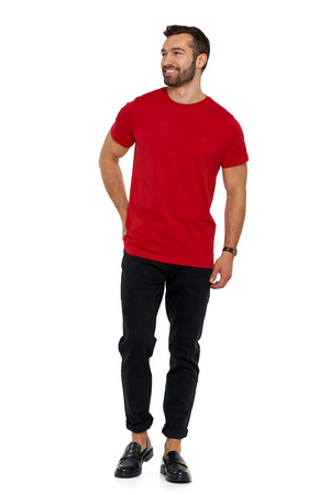T-Shirt Męski Koszulka PREMIUM na Krótki Rękaw Bawełna Czesana MORAJ