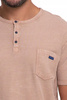 T-Shirt Męski Elegancki Koszulka z Guzikami Bluzka Krótki Rękaw MORAJ 